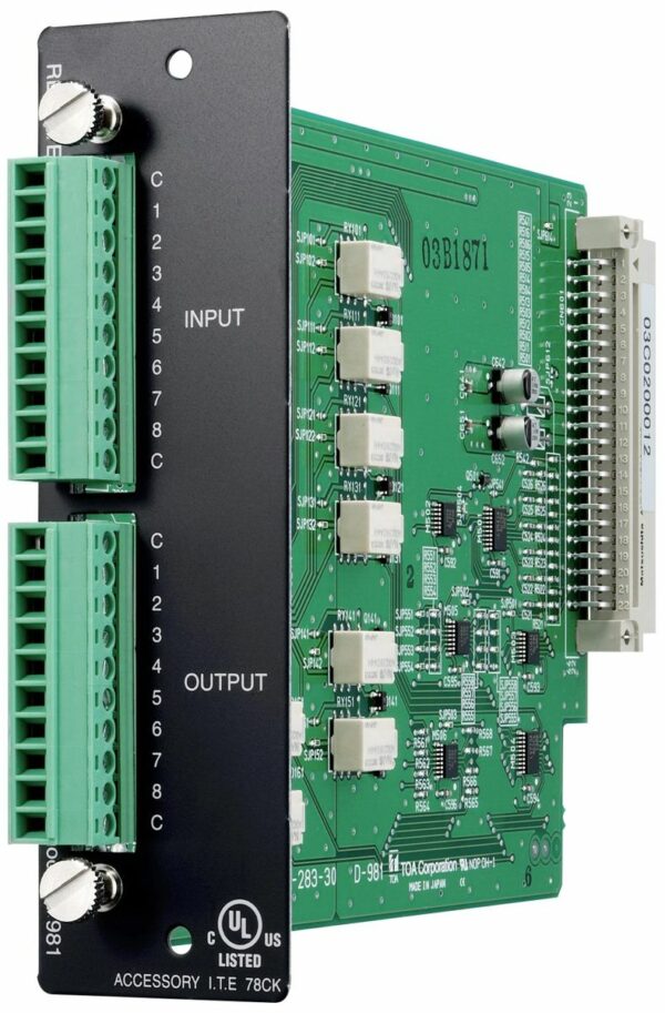 Toa Electronics D-981 - 8 x I/O Remote Control Module for D-901 and DP-K1 - TOA Electronics