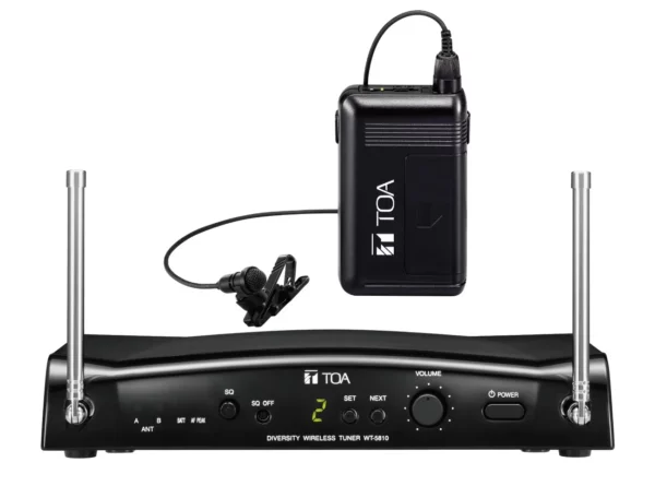 Toa Electronics WS-5325U UHF Wireless Tuner, Transmitter, and Microphone Set (M1: 506 to 538 MHz) - TOA Electronics