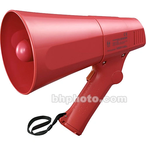 Toa Electronics ER-520S 6W Compact Handheld Megaphone with Siren (Red) - TOA Electronics