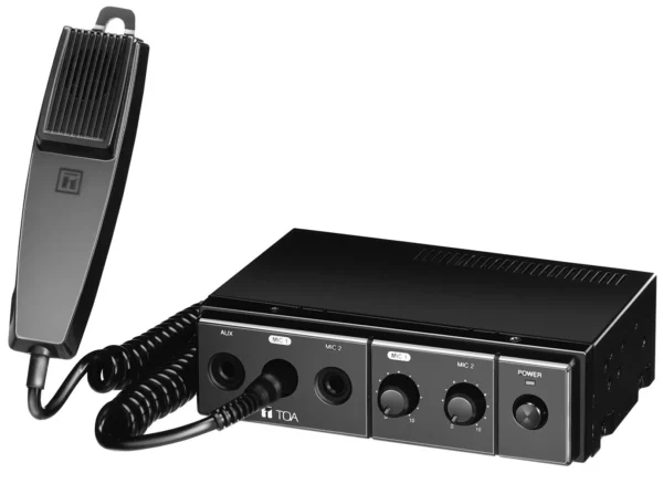 Toa Electronics CA-115 15W Mobile Mixer Amplifier with Microphone - TOA Electronics