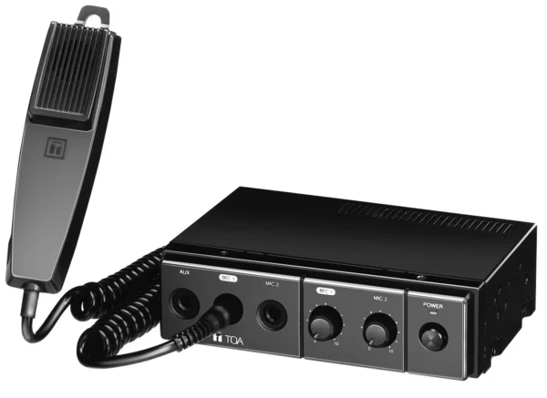 Toa Electronics CA130 30W Mobile Mixer Amplifier with Microphone - TOA Electronics