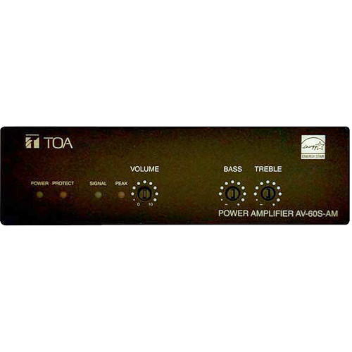 Toa Electronics AV-60S-AM Single-Channel Micro Install Amplifier - TOA Electronics