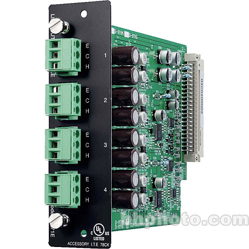 Toa Electronics D-971E - 4 x Balanced Line Output Module for D-901 and DP-K1 (Phoenix) - TOA Electronics