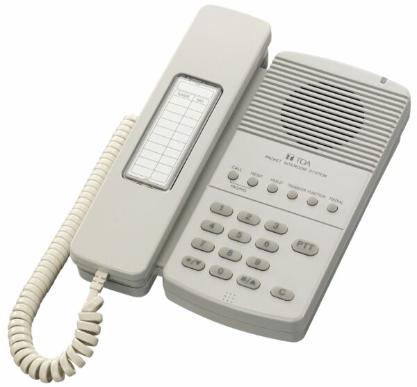 Toa Electronics Master station- handset- economy (connects to N-8000/8010EX exchanges) - TOA Electronics