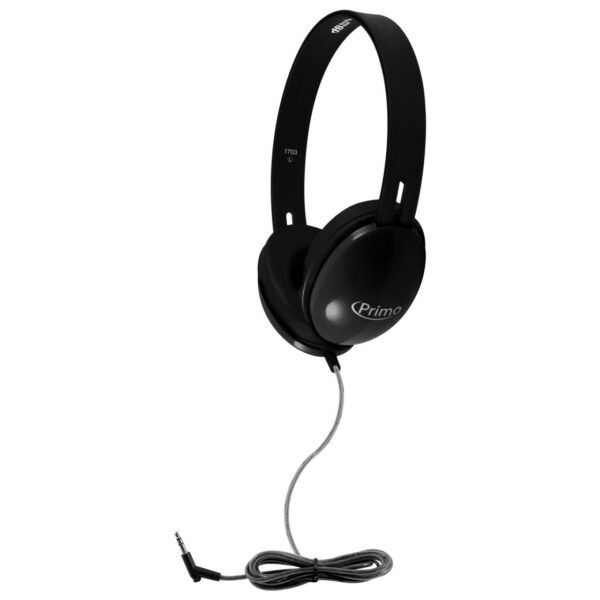 HamiltonBuhl Primo Stereo Headphones - BLACK - 100 Pack - Hamilton Electronics Corp.