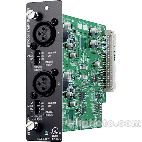 Toa Electronics D-922F - 2 x Mic/Line 20-Bit Input Module for D-901 and DP-K1 (XLR-F) - TOA Electronics