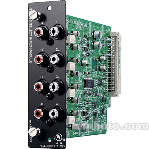 Toa Electronics D-936R - 4-Input Stereo RCA Module for Digital Mixers - TOA Electronics