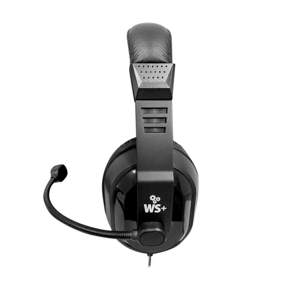 WorkSmart Plus Deluxe-Sized USB Headset with Boom Gooseneck Microphone, Padded Headband and Leatherette Ear Cushions - 40 Pack - Hamilton Electronics Corp.
