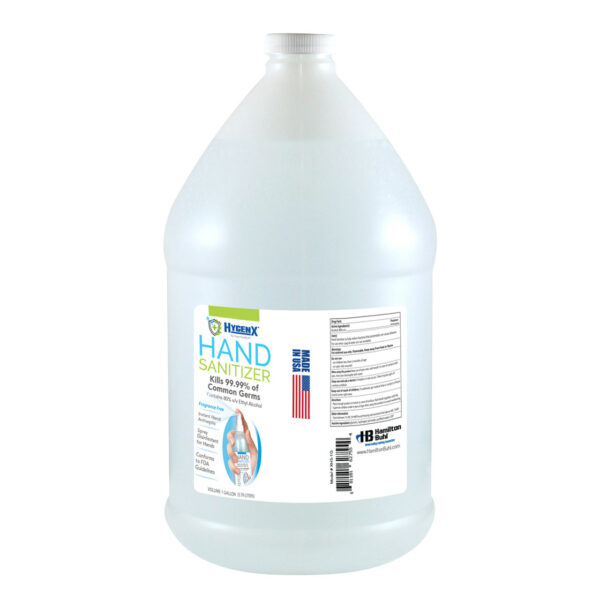 HygenX Hand Sanitizer One Gallon, 80% Ethyl Alcohol - Hamilton Electronics Corp.
