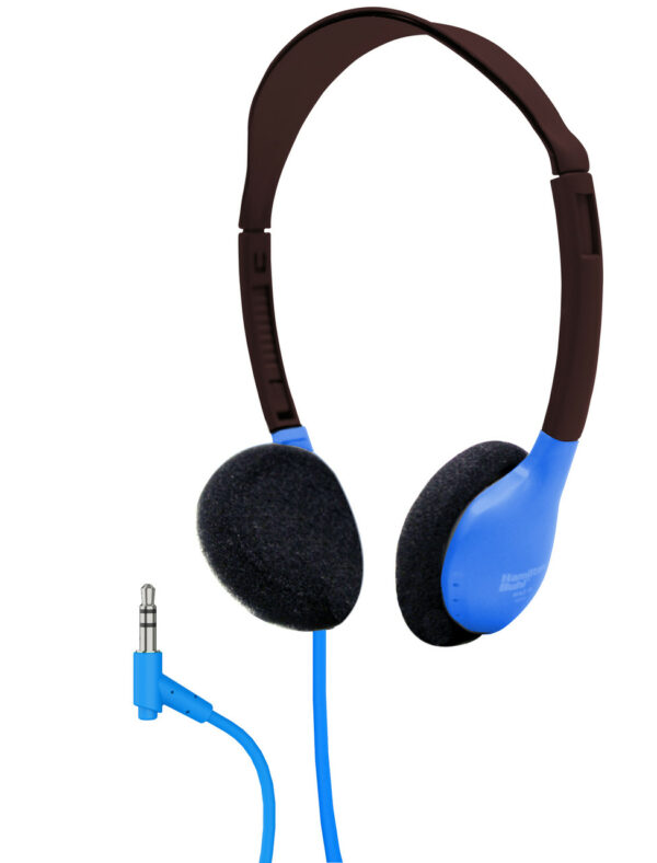 Galaxy™ Econo-Line of Sack-O-Phones with 5 Blue Personal-Sized Headphones, Starfish Jackbox and Carry Bag - Hamilton Electronics Corp.