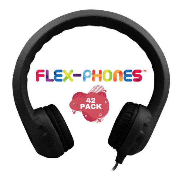 HamiltonBuhl Flex-Phones Foam Headphones - BLACK - 42 Pack - Hamilton Electronics Corp.