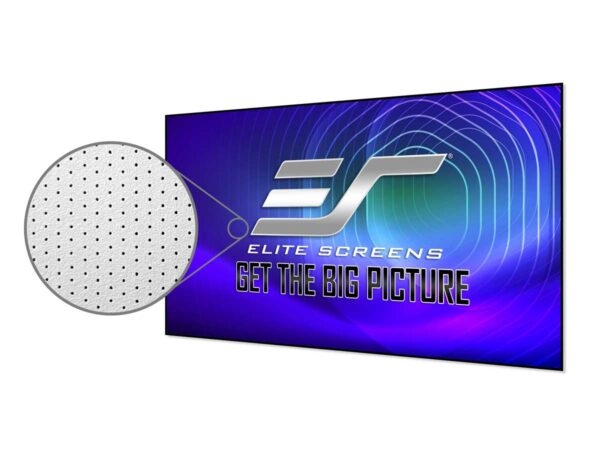 Elite Screens Aeon/FF 125"/16:9 - Cinegrey 4D Edge Free Sound Transparent 4K/8K Ceiling Ambient Light Rejecting - Elite Screens Inc.