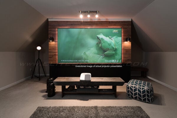 Elite Screens Aeon CLR Series Fixed Frame 123" 16:9 Projector Screen with Ceiling Ambient Light - Elite Screens Inc.