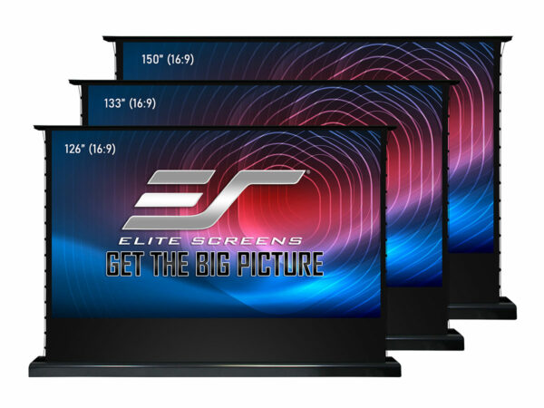 Elite Screens Kestrel Tab-Tension 3/E 122"/16:9 - Cinewhite X (ISF Certified 4K/8K Ultra Hd Electric Floor-Rising Projector Screen) - Elite Screens Inc.