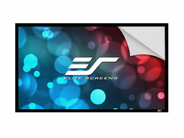 Elite Screens SableFrame 54 x 127" 2.35:1 Fixed Frame Projection Screen with AcousticPro 1080P3 Projection Surface - Elite Screens Inc.