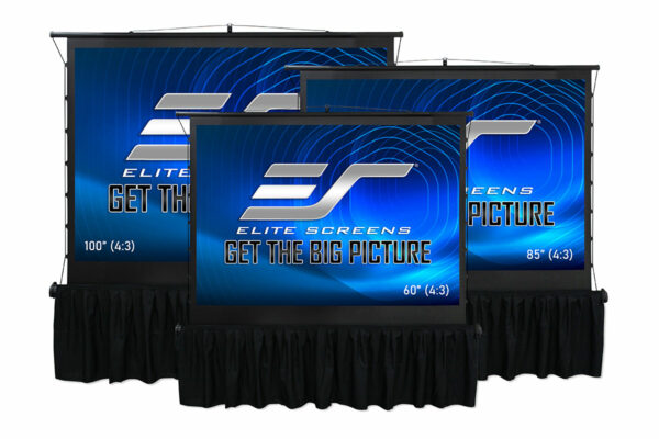 Elite Screens Tripod Tab-Tension Pro 100"/4:3 Portable Tripod Screen TT100UWV-Pro Projector Screen - Elite Screens Inc.