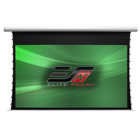 Elite Screens ProAV Saker Tab-Tension 2 MaxWhite Fiberglass (FG) 106" 16:10 4K Ultra HD Wall/Ceiling Mount 12" Drop Motorized Projector Screen - Elite Screens Inc.