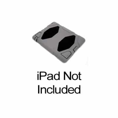 Dukane 185-3A2 Heavy Duty iPad Case for iPad Air 2 - built-in screen protector - Black/Black - Dukane