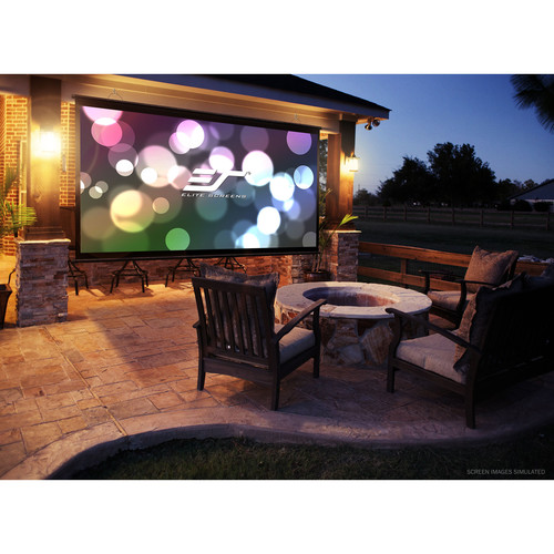 Elite Screens DIY Wall 3 49 x 87" Roll-Out Indoor/Outdoor Projection Screen - Elite Screens Inc.