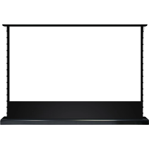 Elite Screens Kestrel Tab-Tension 101" 16:9 Ultra-Short Throw ALR Electric Floor-Rising Screen (Black Casing) - Elite Screens Inc.