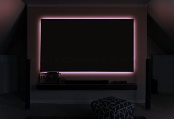 Elite Screens Aeon CineGrey 3D 138" 2.35:1 Ambient Light Rejecting Edge Free Fixed Frame Projection Screen - Elite Screens Inc.