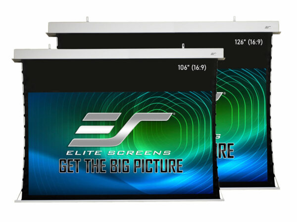 Elite Screens Evanesce Tab-Tension B 115" 16:9 Electric Recessed In-Ceiling Projector Screen - Elite Screens Inc.