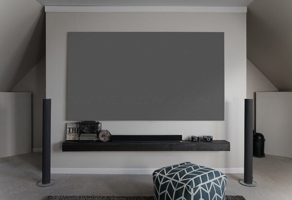Elite Screens Aeon CineGrey 3D 138" 2.35:1 Ambient Light Rejecting Edge Free Fixed Frame Projection Screen - Elite Screens Inc.