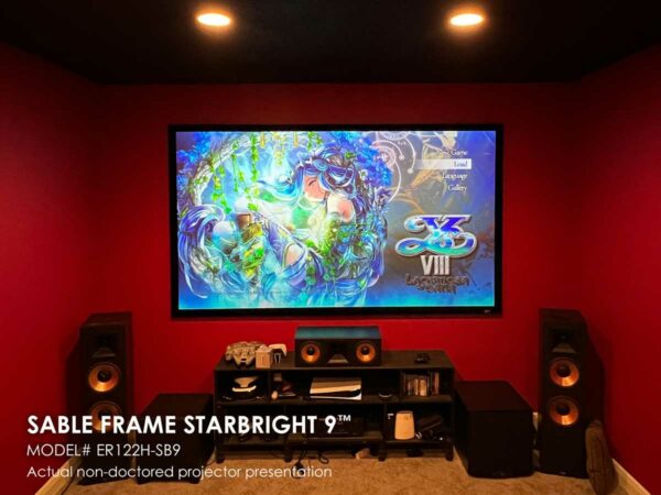 Elite Screens Sable Frame Starbright 9 122" 16:9 4K/8K UHD Ambient Light Rejecting Fixed Frame Projector Screen - Elite Screens Inc.
