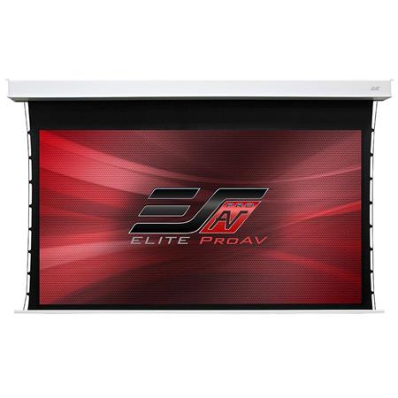 Elite Screens Elite ProAV Evanesce Tab-Tension 133" Diagonal CineGrey 5D Recessed In-Ceiling Electric Ambient Light Rejecting Projection Screen with 24" Top Drop - Elite Screens Inc.