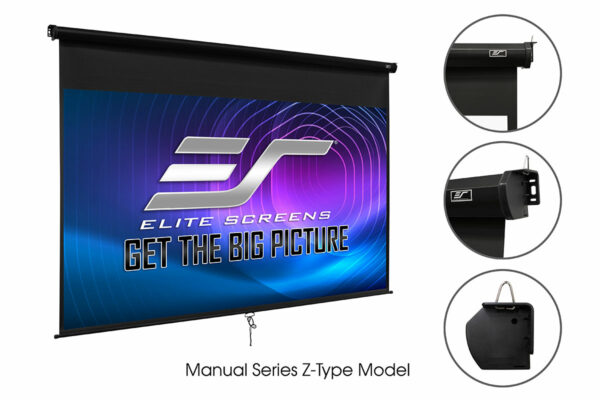 Elite Screens Manual B Projection Screen (88.6 x 88.6") - Elite Screens Inc.