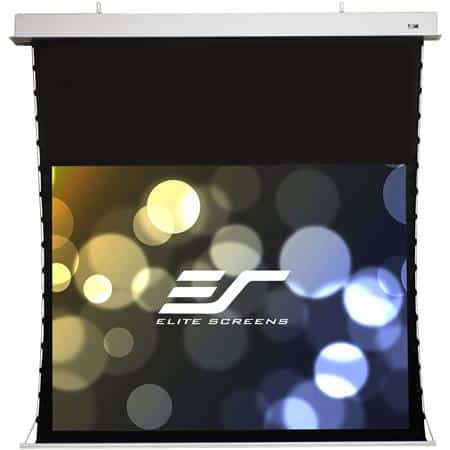 Elite Screens Evanesce Tab-Tension Series CineWhite 165" 16:10 4K Ultra HD Ceiling Mount 8" Drop Projector Screen, White - Elite Screens Inc.