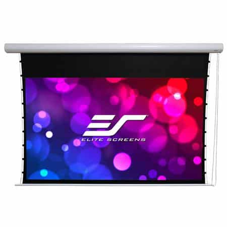 Elite Screens Manual Tab-Tension Pro Series CineWhite UHD-B 130" 16:10 4K Ultra HD Pull-Down Projection Screen, White - Elite Screens Inc.