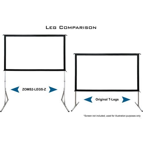 Elite Screens Yard Master 2 51.4" Extension Legs ZOMS2-LEGS-Z - Elite Screens Inc.