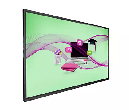 Philips 86" Education (18/7) 20 Point Multi Touch panel, 4k resolution, wireless screen casting, Interactive Whiteboard, Annotation - Philips
