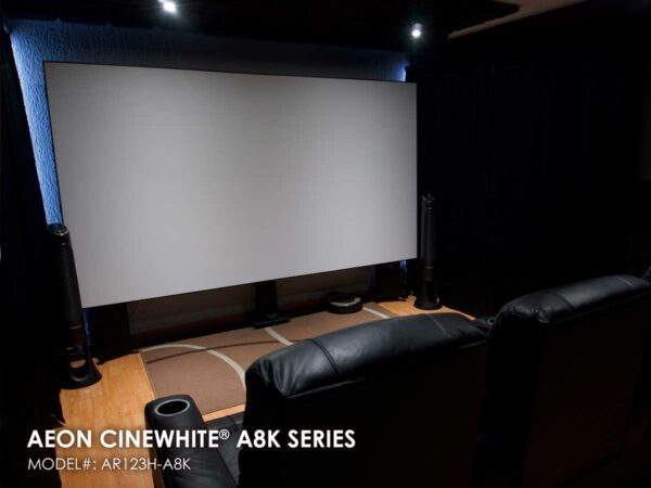 Elite Screens AEON/FF 103"/16:9 - CINEWHITE A8K Projector Screen - Elite Screens Inc.