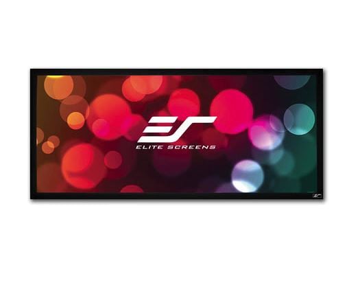 Elite Screens SableFrame 48.9 x 115" 2.35:1 Fixed Frame Projection Screen with AcousticPro 1080P3 Projection Surface - Elite Screens Inc.