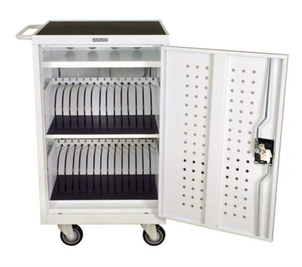 Dukane MCC10 Secure iPad/Tablet Charge Cart Holds 30 iPad's or Tablets, Charge Only - Dukane