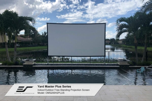 Elite Screens Yard Master Plus Projector Screen Material (Cine White, 135") Outdoor Portable Projector Screens - Elite Screens Inc.