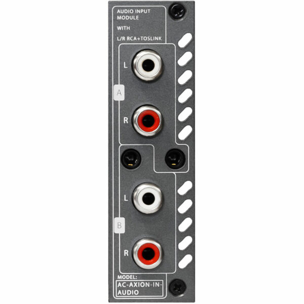 AVPro AC-AXION-IN-AUDIO Edge 2 x RCA Audio & 2 x Mini Toslink Ports Input Card for Axion-X Chassis - AVPro