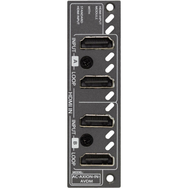 AVPro AC-AXION-IN-AVDM Edge Dual 18Gb/s HDMI Input Ports with Dual HDMI Loop Out Ports and 8+ Audio Channel Downmix Input Card for Axion-X Chassis - AVPro