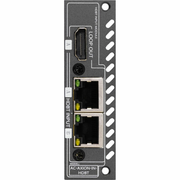 AVPro AC-AXION-IN-HDBT Edge Dual 18 Gb/s ICT HDBT Input Ports with a Single Mirrored HDMI Port Input Card for Axion-X Chassis - AVPro