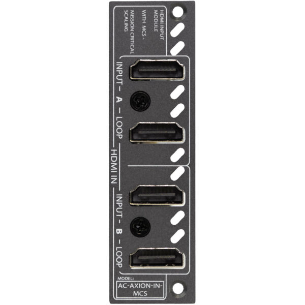 AVPro AC-AXION-IN-MCS Edge Dual 18 Gb/s HDMI Input Ports with Dual HDMI Loop Out Ports and MCS Input Card for Axion-X Chassis - AVPro