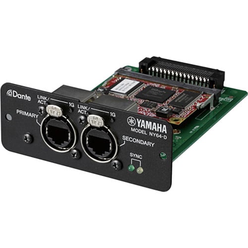 Yamaha NY64-D Dante I/O Expansion Card for TF Mixers - Yamaha Commercial Audio Systems, Inc.