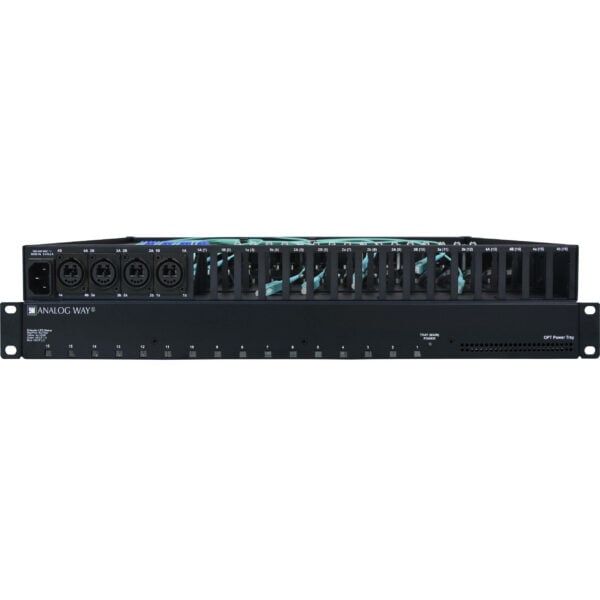 Analog Way Rack-Mountable Power Tray For 8 EXT-HDMI20-OPT-TX and EXT-HDMI20-OPT-RX - Analog Way, Inc.