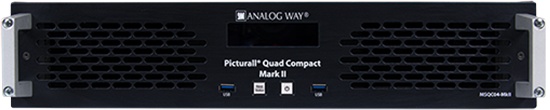 Analog Way MSQC04-MKII-R1 Picturall Quad Compact Mark II Compact quad-output 8K media server - Analog Way, Inc.