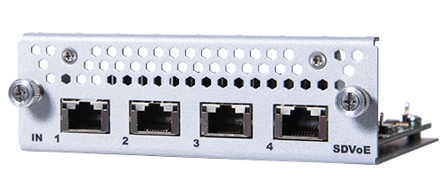 Analog Way ACC-AQL-IN-SDVOE 4x SDVoE inputs Input connector card with 4x SDVoE 10G RJ45 ports - Analog Way, Inc.