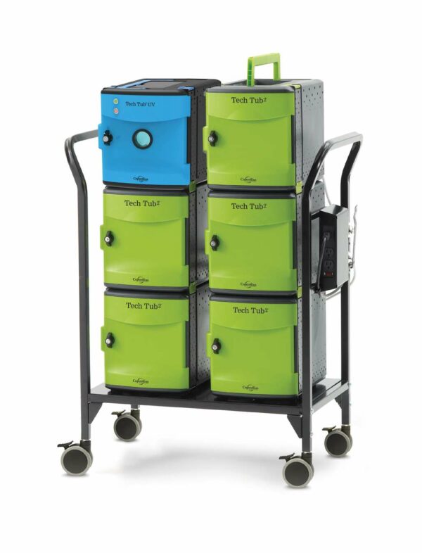 Copernicus FTT726-UV Tech Tub2® Modular Cart with UV Tub - charges 26 devices - Copernicus