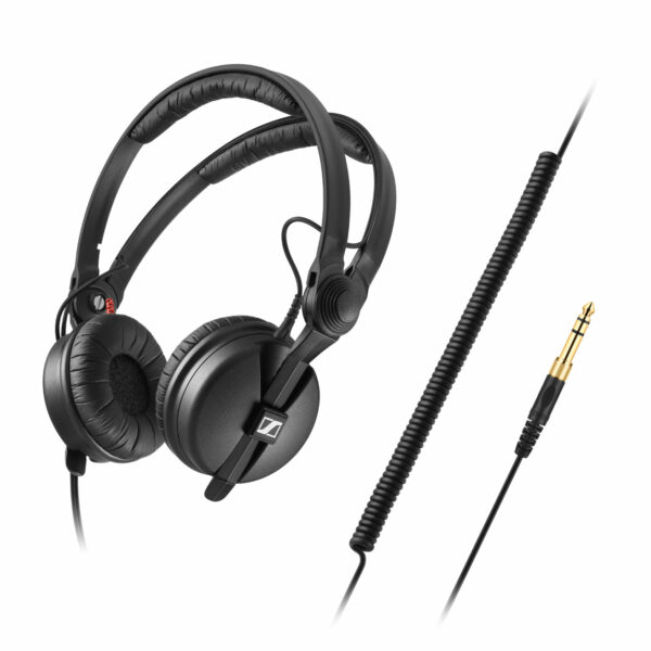 Sennheiser HD 25 PLUS Closed-Back, On-Ear Professional Monitoring Headphones With Split Headband, Rotatable Ear Cup, And Coiled Cable (1.5m) - Sennheiser Electronic Corp.