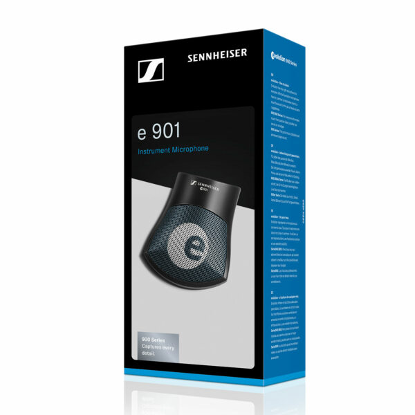 Sennheiser e 901 Instrument microphone (half-cardioid, condenser, boundary layer) for bass drums, piano and low-frequency instruments with 3-pin XLR-M - Sennheiser Electronic Corp.
