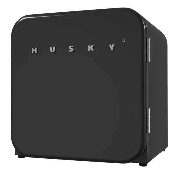 Husky OSFR002-BM Retro 1.51 cu. ft. Freestanding Mini Fridge in Black without Freezer - Husky